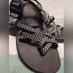 Chaco Women's Black and White Strappy Sandals